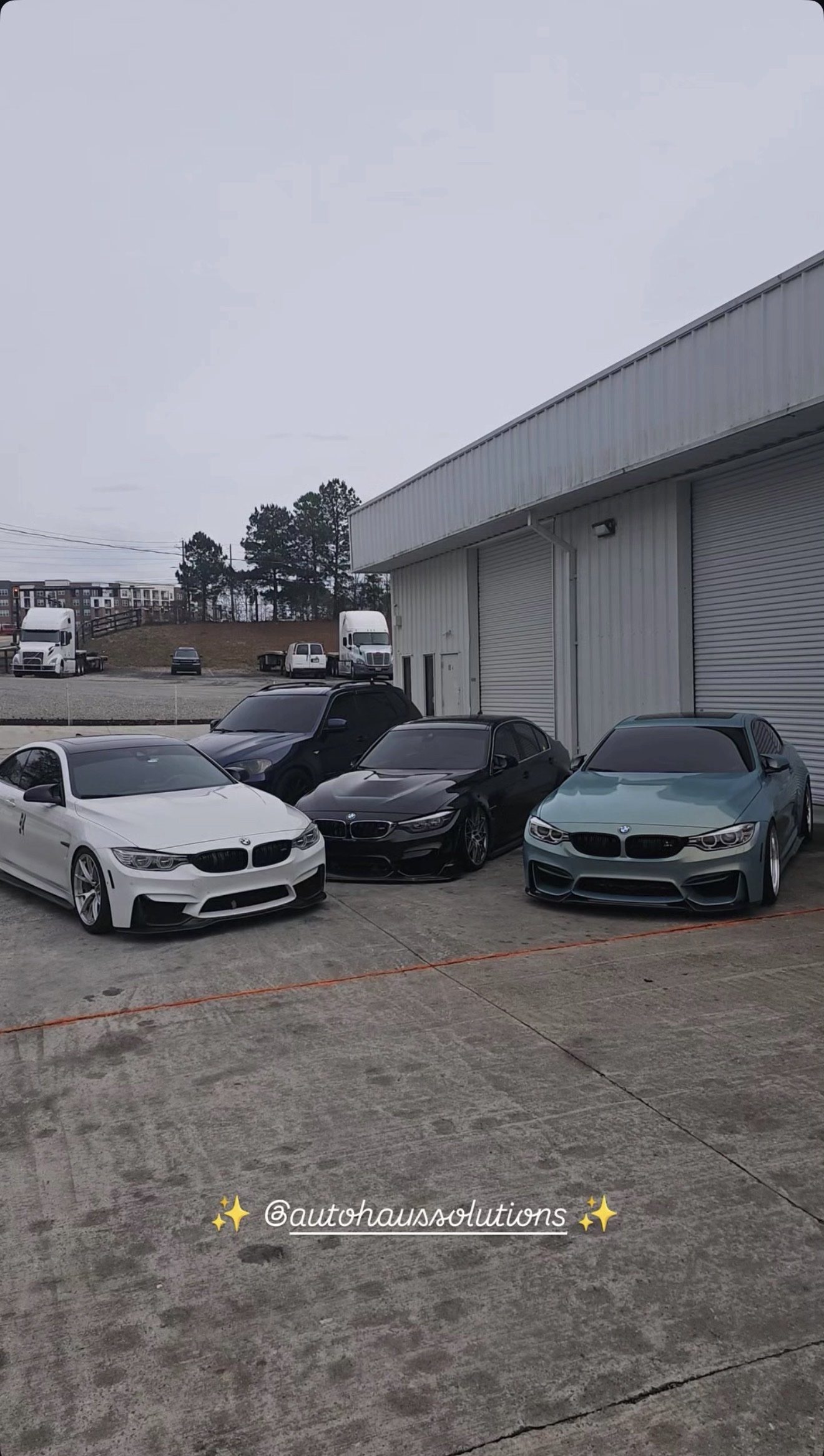 Lineup of BMWs at Auto Haus Solutions in Cumming, GA