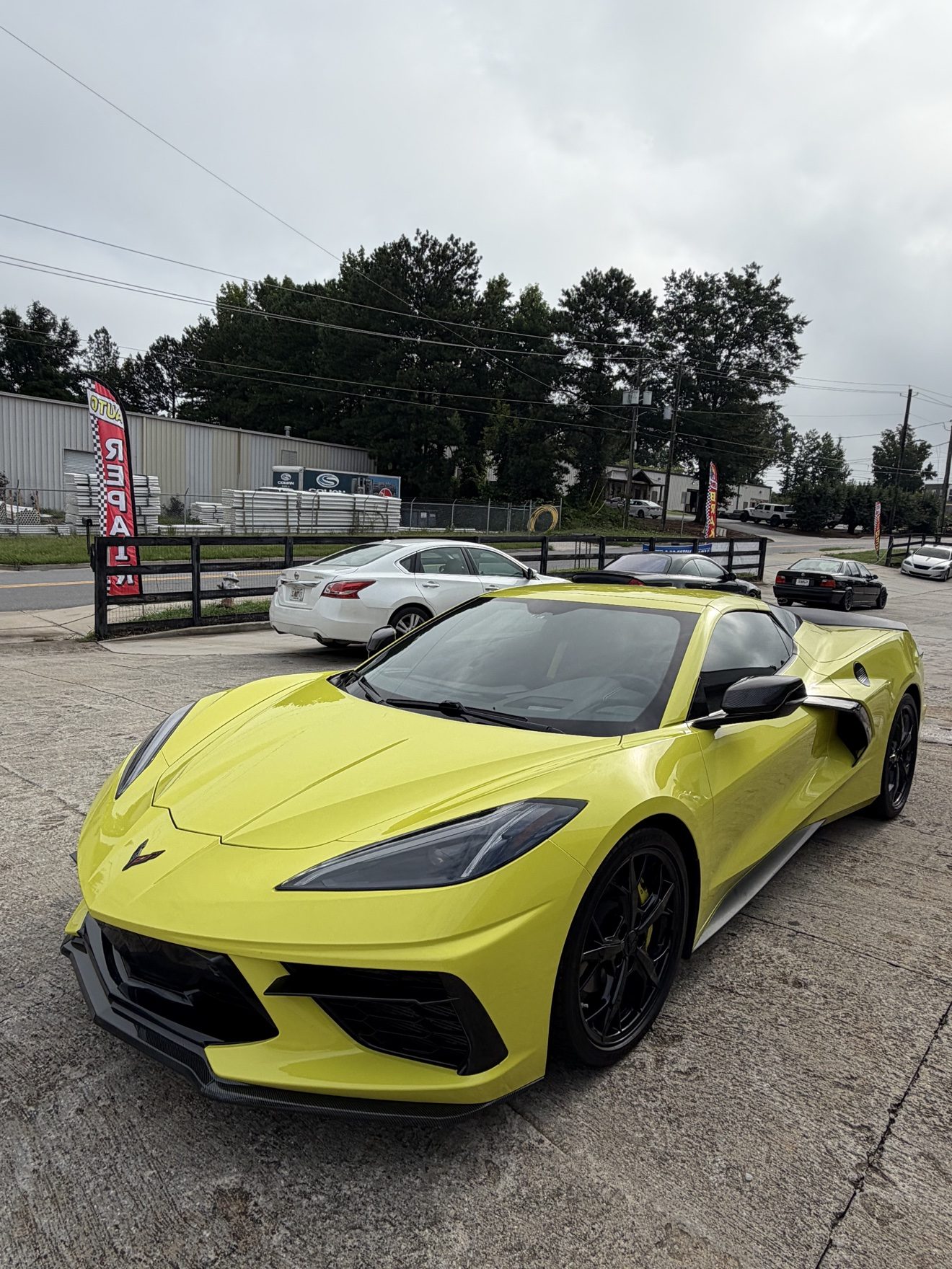 Yellow Chevrolet Corvette C8 at Auto Haus Solutions in Cumming, GA