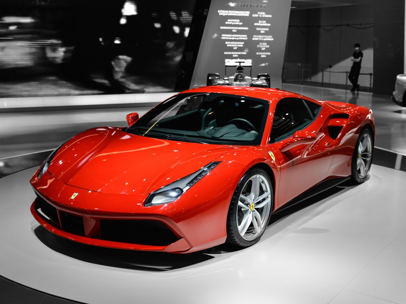 Red Ferrari 488 GTB