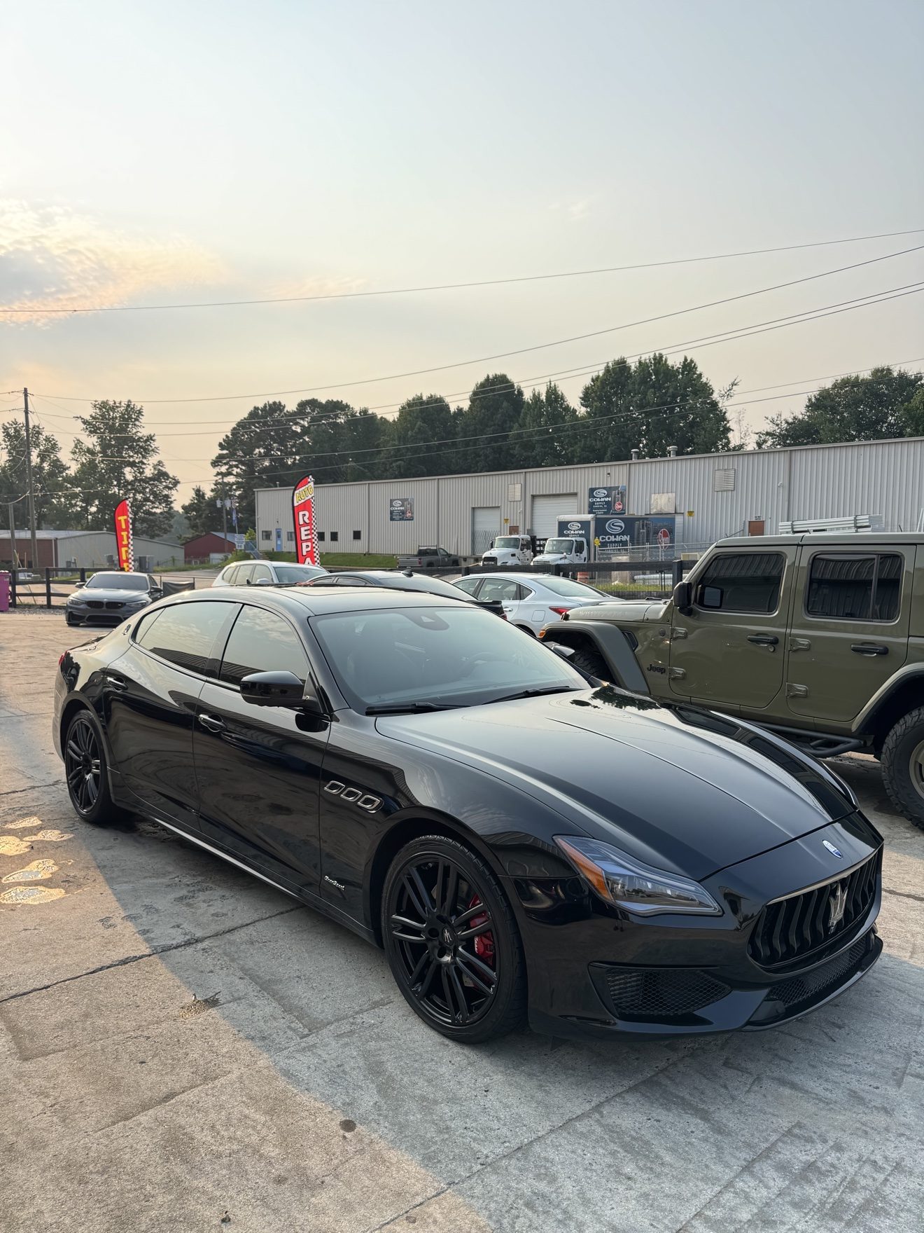 Black Maserati Quattroporte at Auto Haus Solutions in Cumming, GA