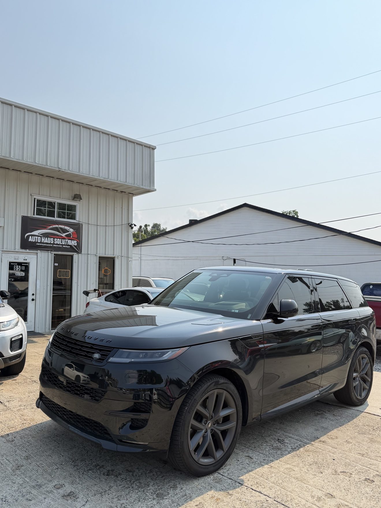 Black Range Rover Sport at Auto Haus Solutions in Cumming, GA